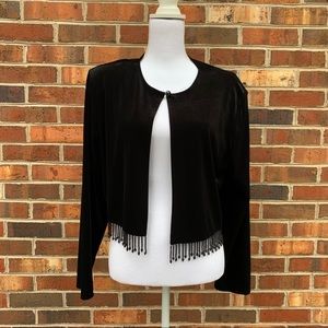 〰️Special Occasion Black Velvet Bolero Jacket〰️